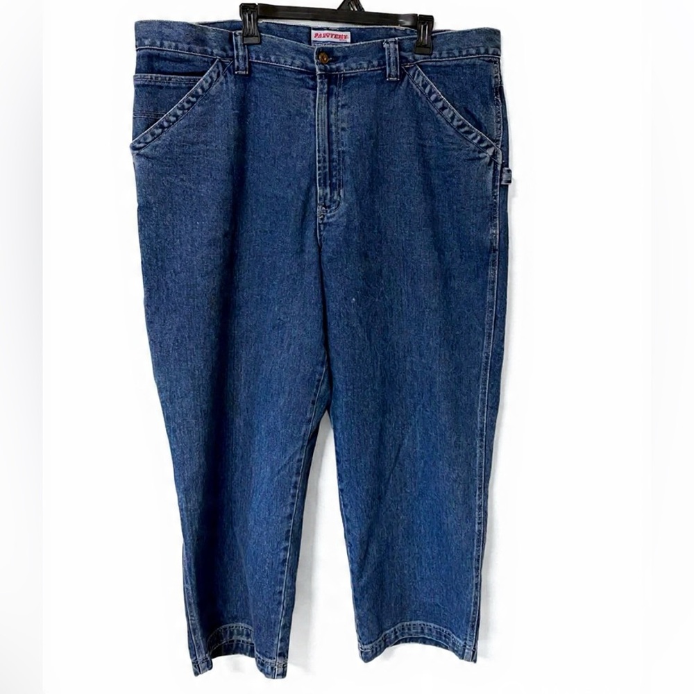 Vtg Y2K Old Navy Carpenter Painter Jeans 42x30